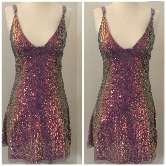 Free People Gold Rush Mini Dress - Picture 6 of 10